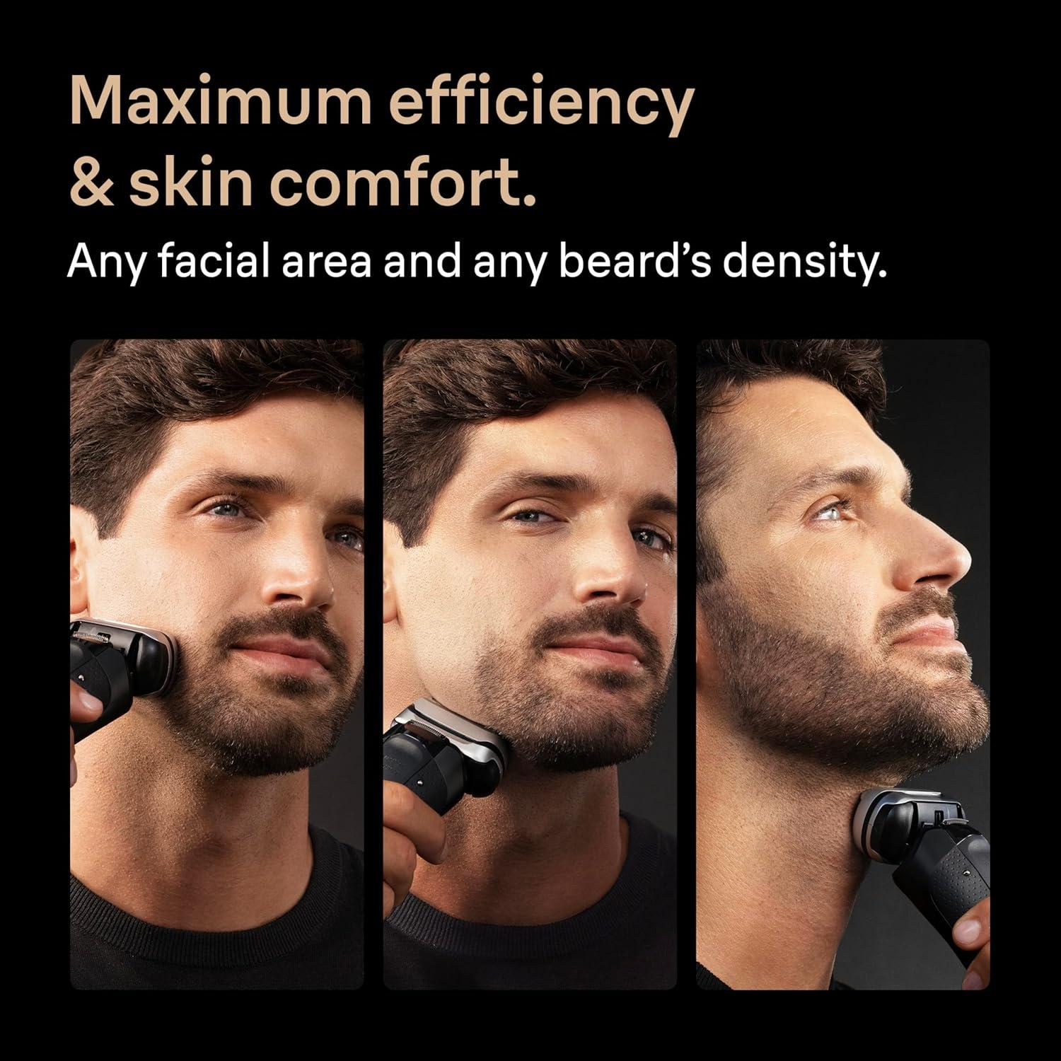 Braun Series 9 PRO+ Electric Shaver, Pro SensoAdapt, 6in1 SmartCare Center, Wet & Dry Razor, 9660CCPS, Black(9660cc)