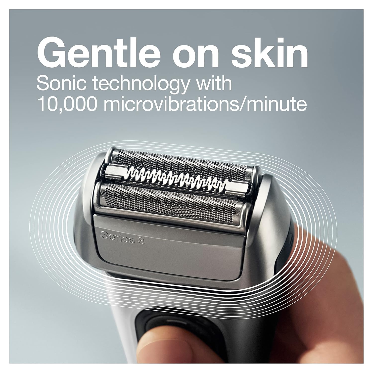 Braun Electric Razor for Men, Series 8 8457cc Electric Foil Shaver with Precision Beard Trimmer, Cleaning & Charging SmartCare Center, Galvano Silver