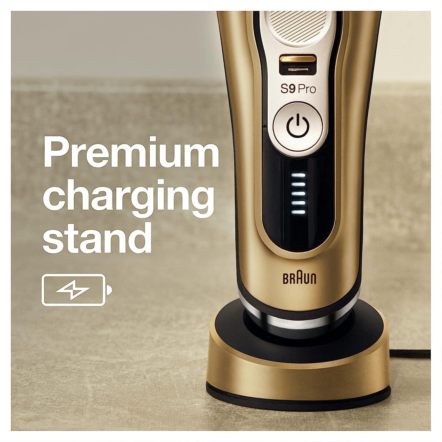 Braun Series 9 Pro 9419s Electric Shaver for Men, Wet & Dry Razor, Shaving Kit with 4+1 Head with ProLift Trimmer(9419s Shaver)