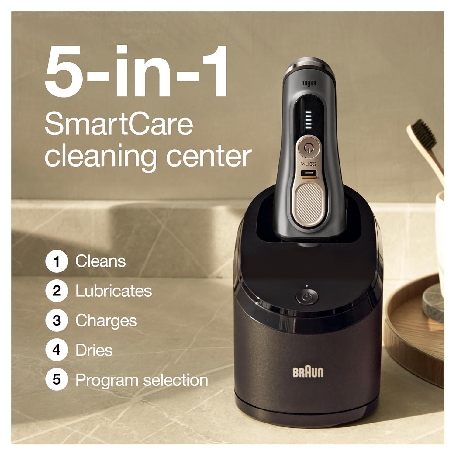 Braun Series 9 Pro 9419s Electric Shaver for Men, Wet & Dry Razor, Shaving Kit with 4+1 Head with ProLift Trimmer(9465cc Shaver)