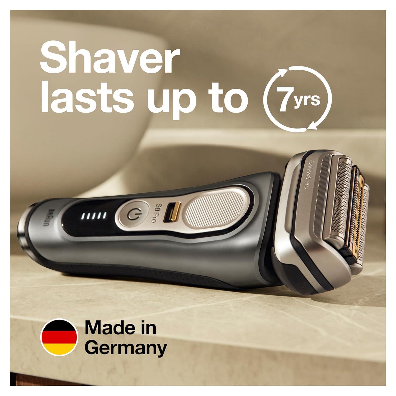 Braun Series 9 Pro 9419s Electric Shaver for Men, Wet & Dry Razor, Shaving Kit with 4+1 Head with ProLift Trimmer(9465cc Shaver)