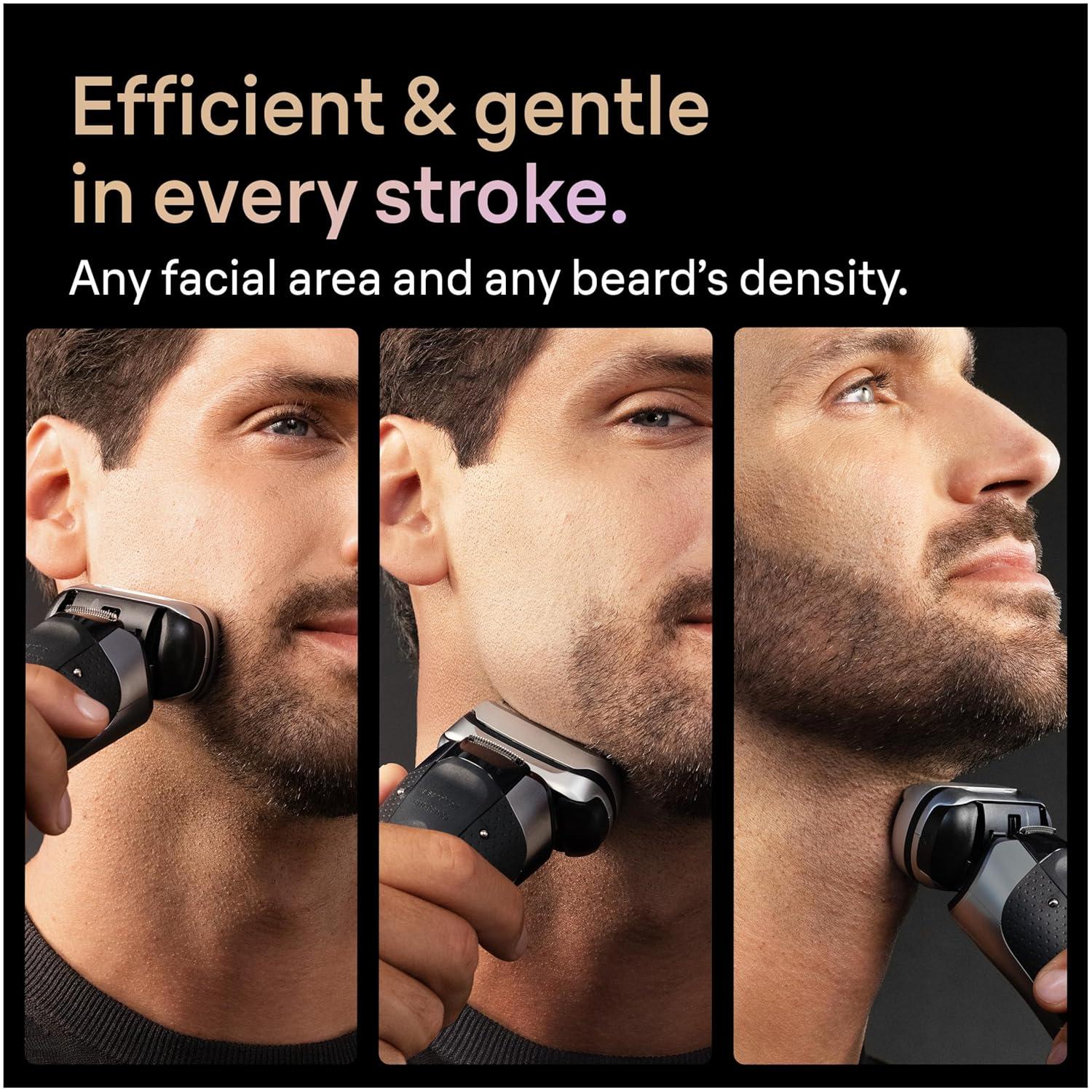 Braun Series 9 Pro 9487cc Electric Razor for Men, Wet & Dry, Rechargeable, Electric Shaver with Clean & Charge Station and ProCare Attachment, Holiday Gifts for Men(9617s)