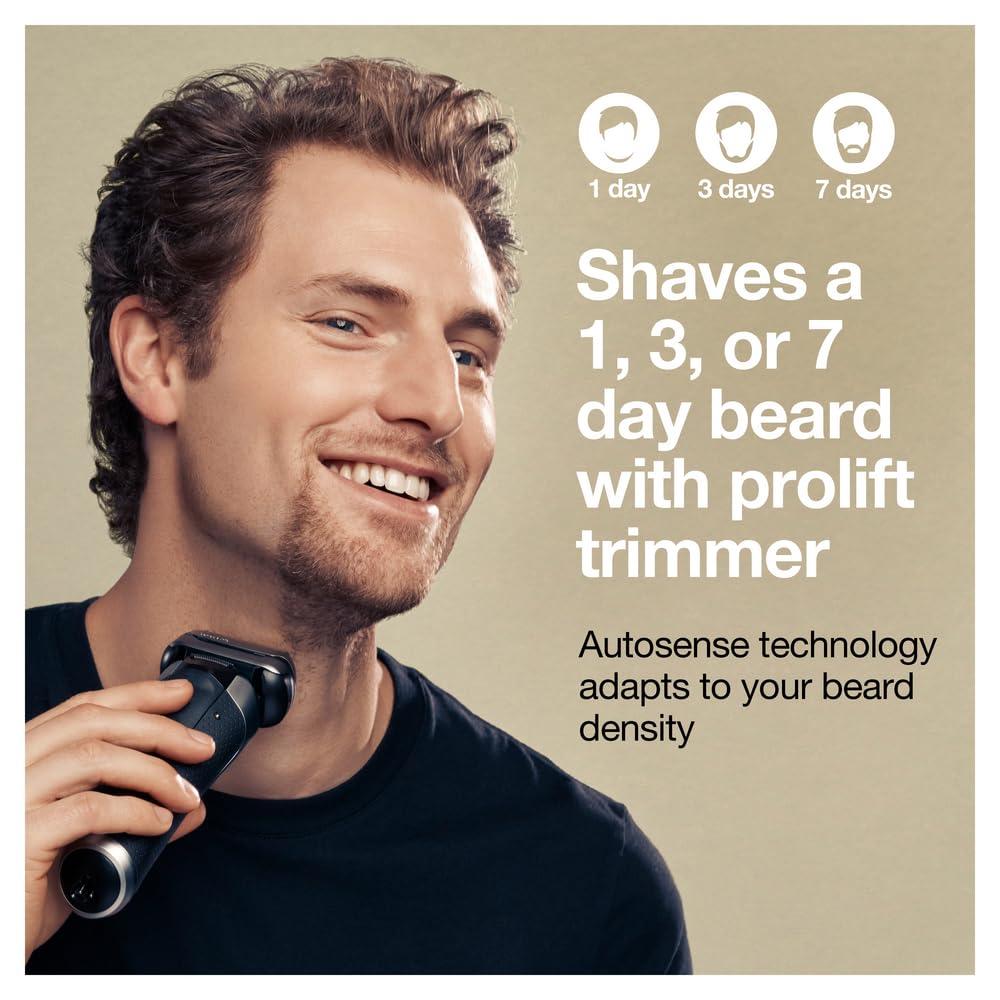 Braun Series 9 Pro 9419s Electric Shaver for Men, Wet & Dry Razor, Shaving Kit with 4+1 Head with ProLift Trimmer(9477cc Shaver)