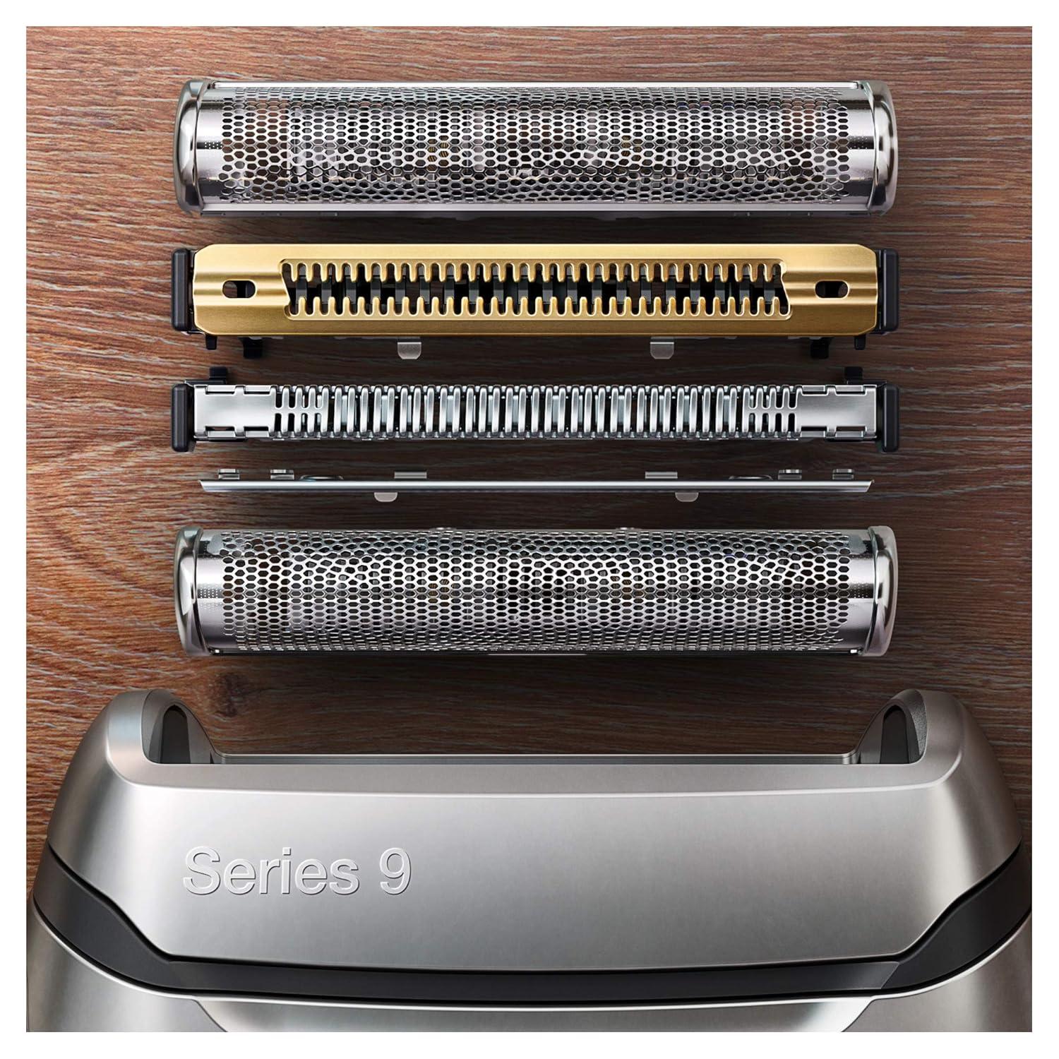Braun Series 9 Pro 9487cc Electric Razor for Men, Wet & Dry, Rechargeable, Electric Shaver with Clean & Charge Station and ProCare Attachment, Holiday Gifts for Men(9330s)