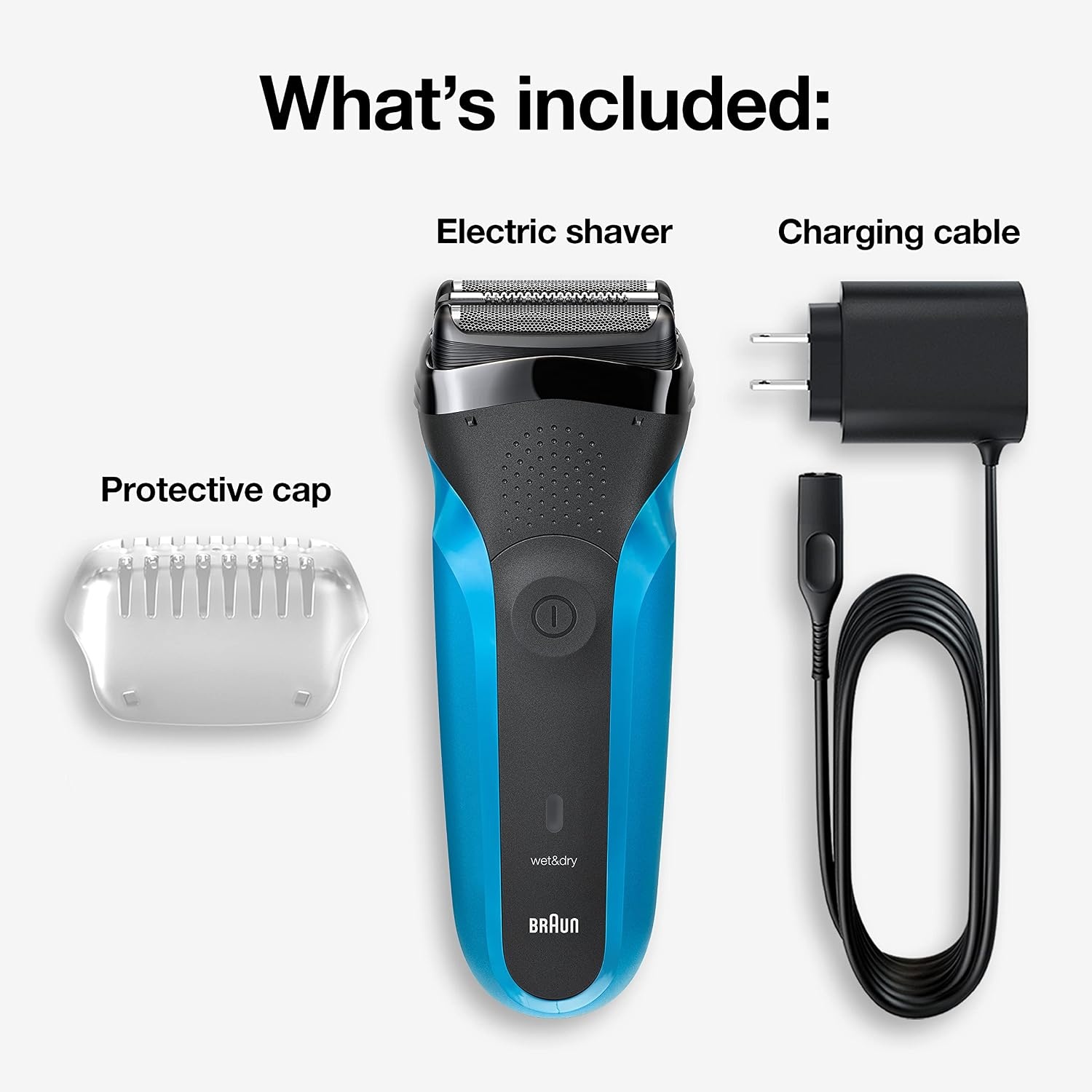 Braun Electric Razor for Men, Series 3 310s Electric Foil Shaver, Rechargeable, Wet & Dry(Braun 310s)