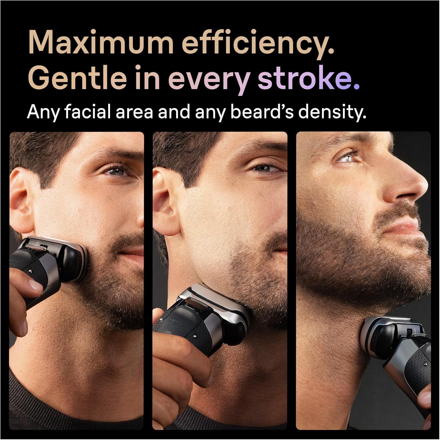 Braun Series 9 PRO+ Electric Shaver, Pro SensoAdapt, 6in1 SmartCare Center, Wet & Dry Razor, 9660CCPS, Black(9697cc)