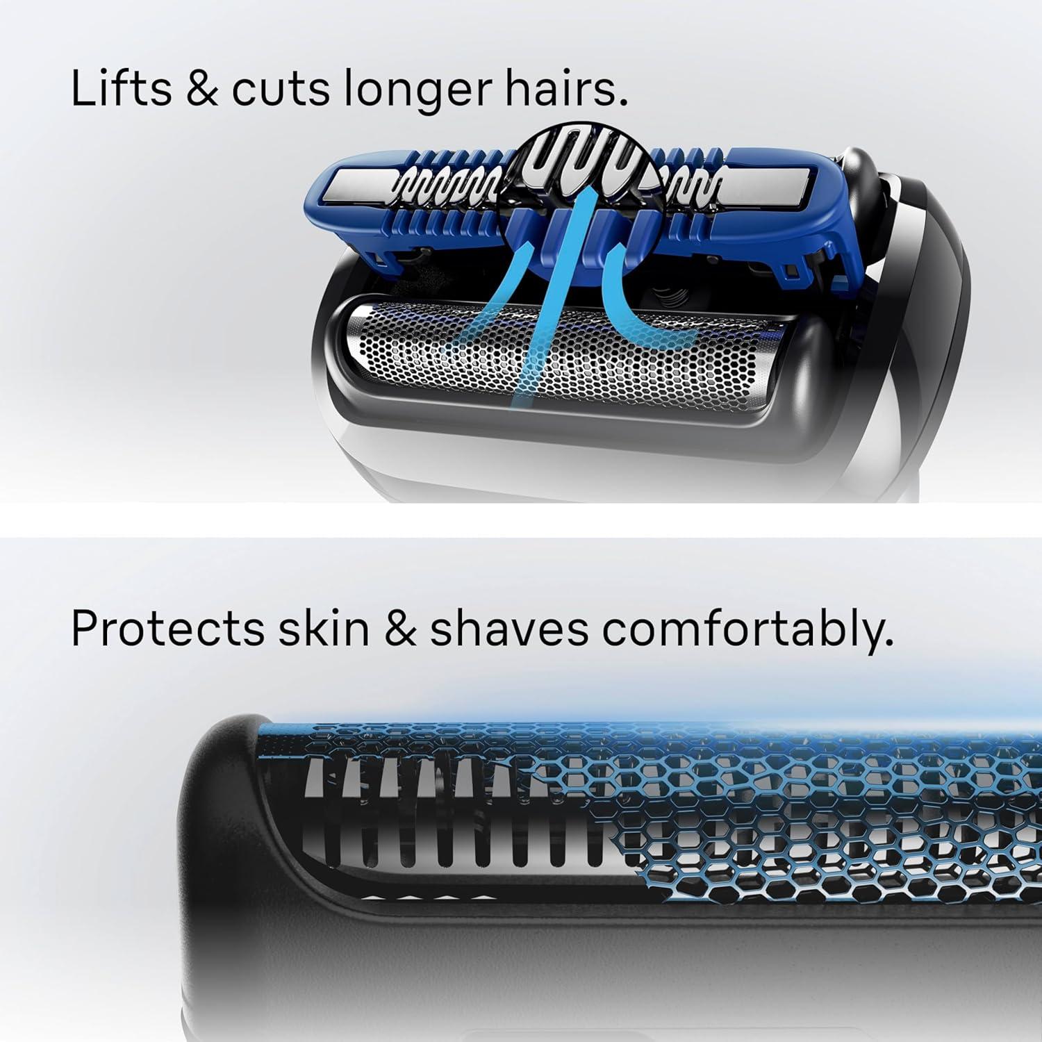 Braun Electric Razor for Men Series 5, Beard Shaver, Electric Shaver with Body Groomer and Travel Case, S5 5155cs