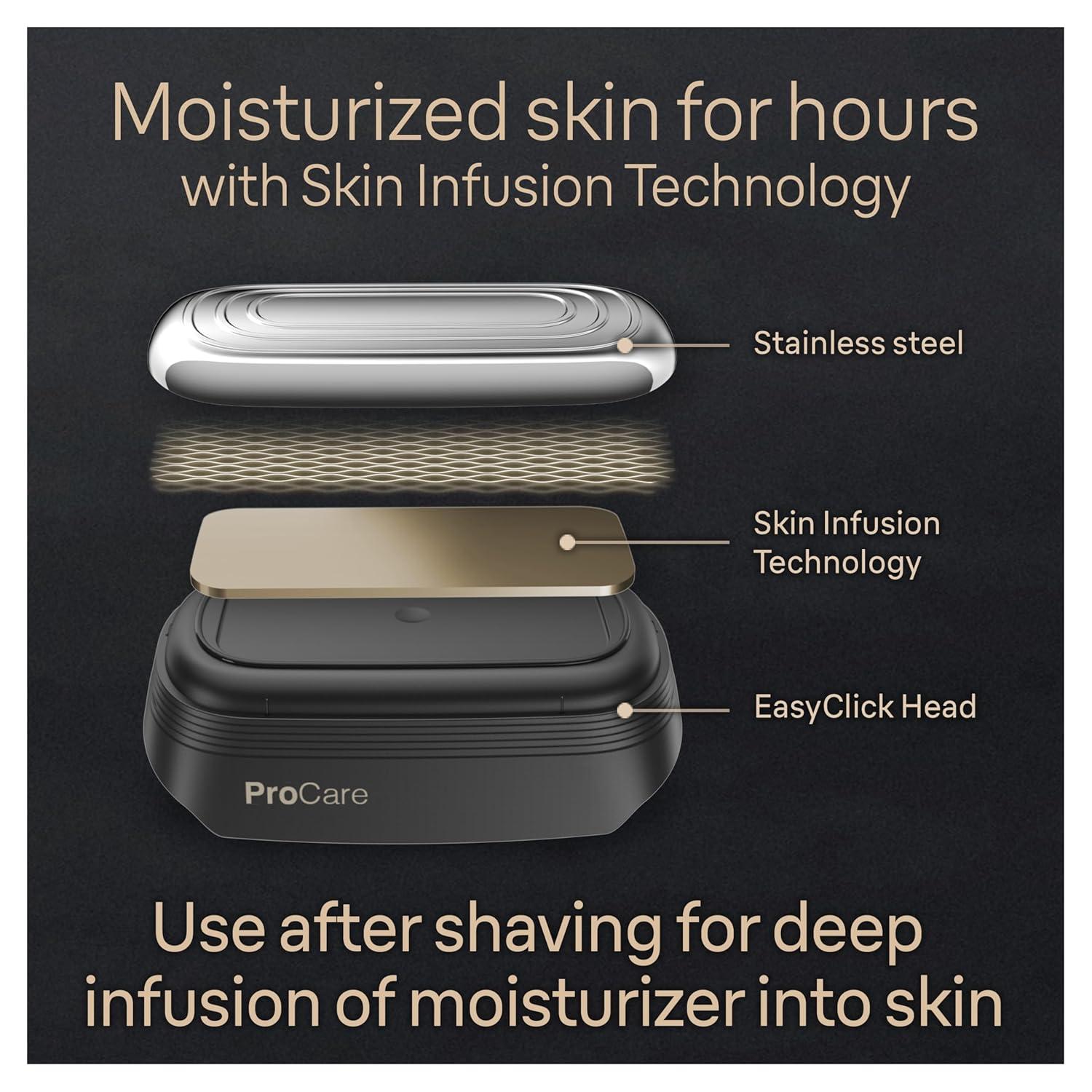 Braun Series 9 Pro 9487cc Electric Razor for Men, Wet & Dry, Rechargeable, Electric Shaver with Clean & Charge Station and ProCare Attachment, Holiday Gifts for Men(9487cc)
