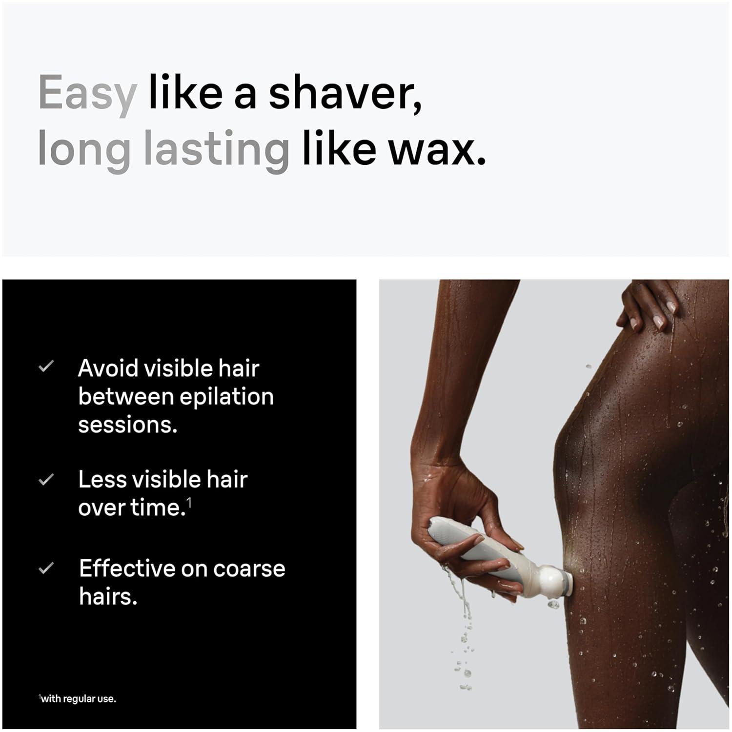 Braun Silk-épil 9 Flex Epilator, 360 Flex and Pivoting Head, Wet and Dry, Includes Shaver Head, Trimmer Comb, SES9-041 3D, Tinted Gold(9-441)