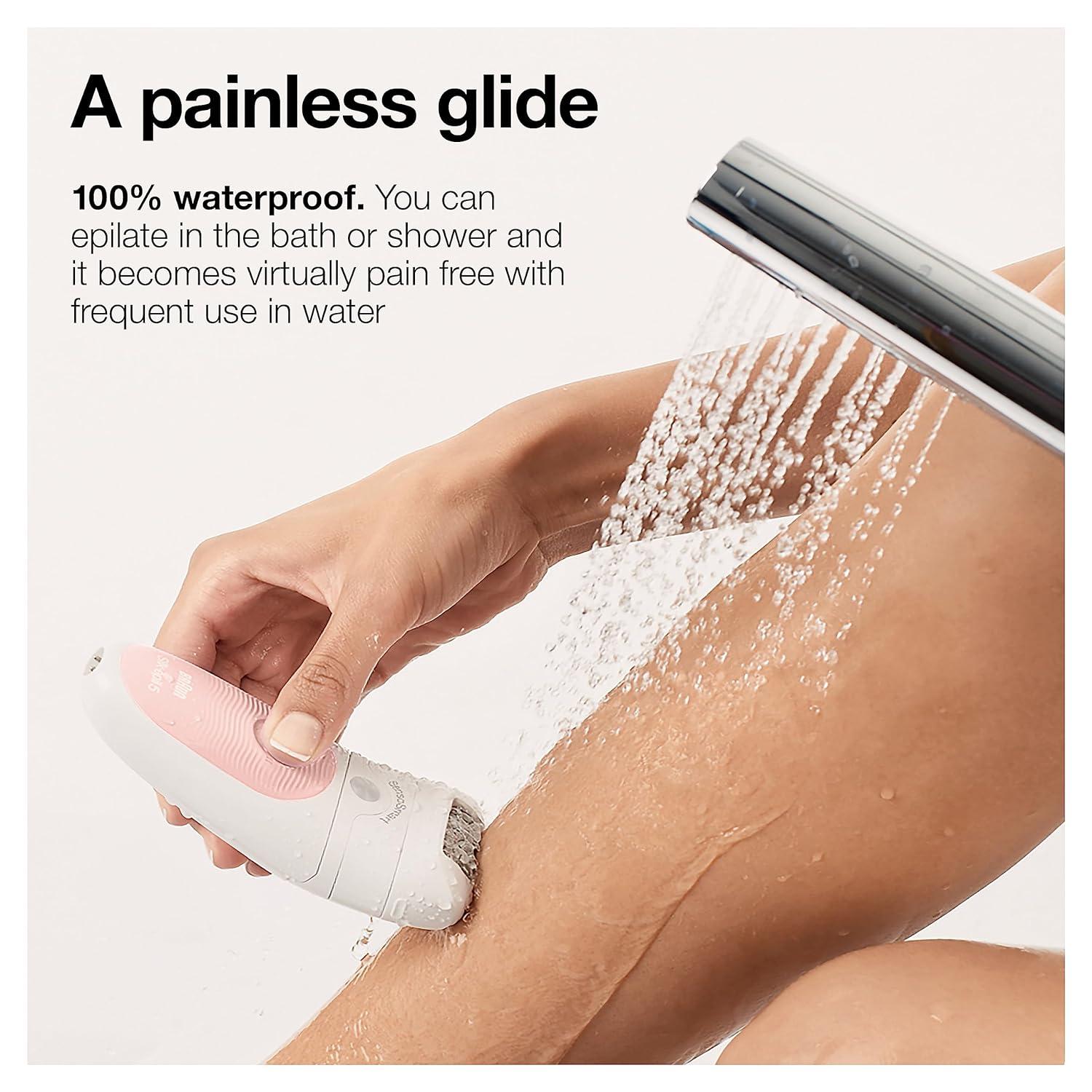 Braun Epilator Silk-épil 5 5-620, Hair Removal Device, Epilator for Women, Shaver & Trimmer, Cordless, Rechargeable, Wet & Dry, 6 Piece Set(SES5-620)