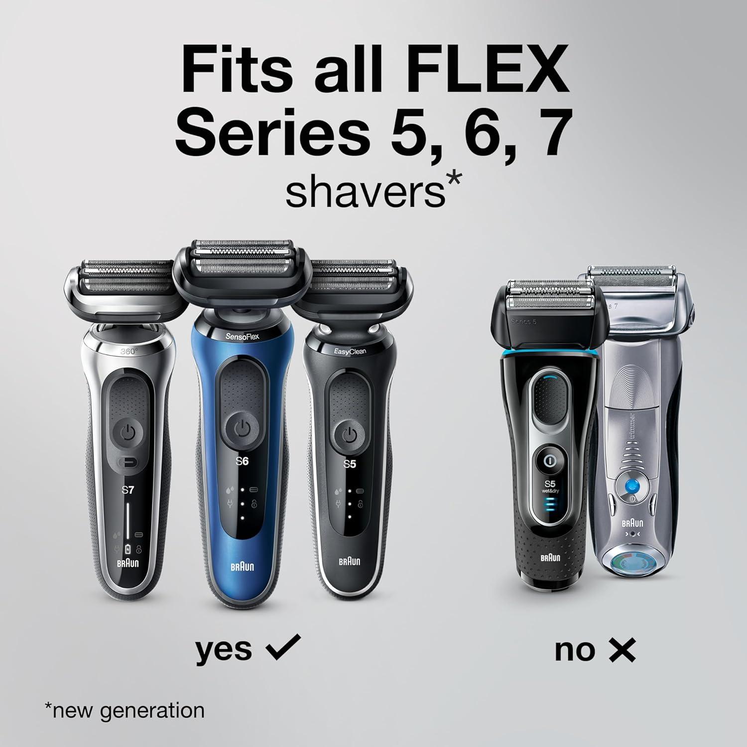 Braun Series 5 53B Electric Shaver Head, Black – Designed for Series 5 and Series 6 shavers (New Generation)(53b Replacement Head)