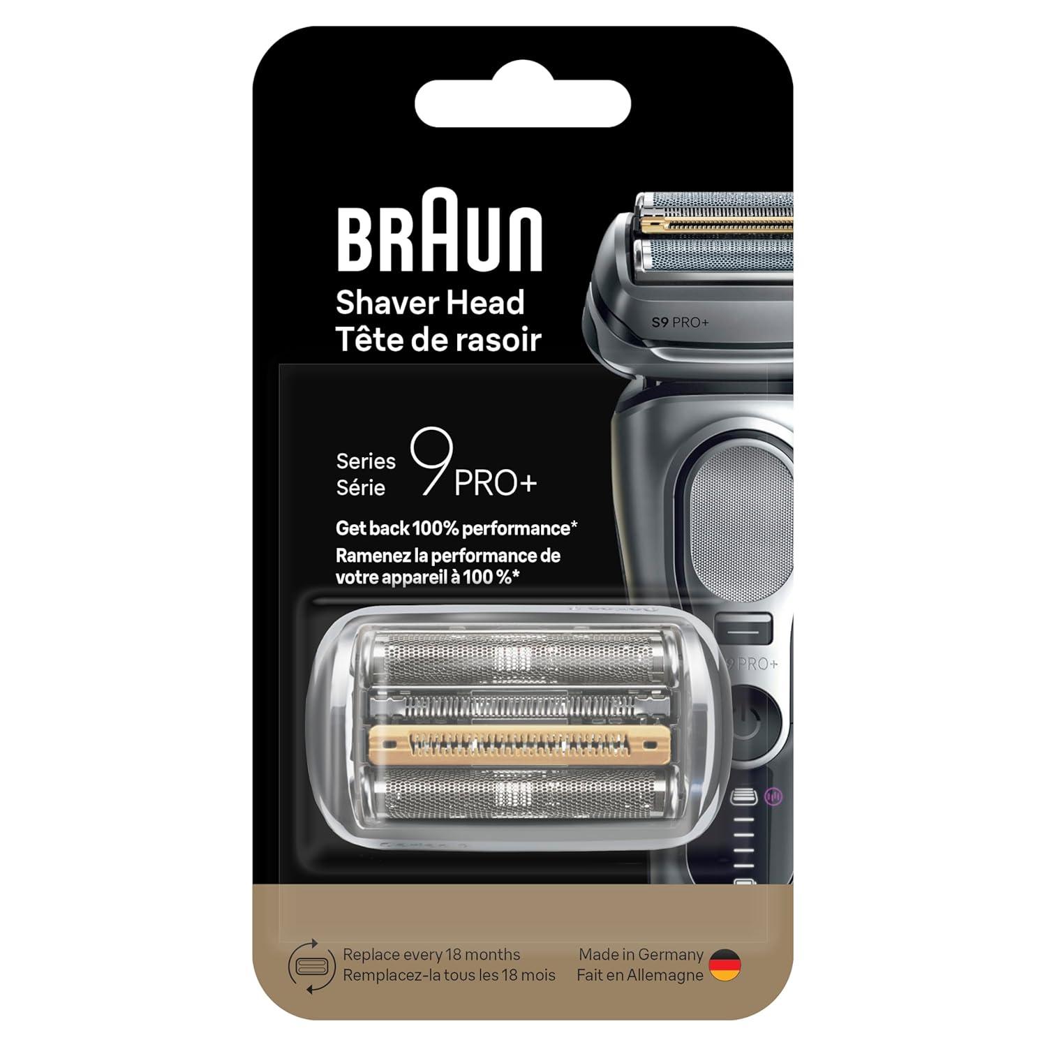 Series 9 Men’s Electric Shaver Head ORIGINAL Replacement Blade, Silver 92S(1 Count (Pack of 1))