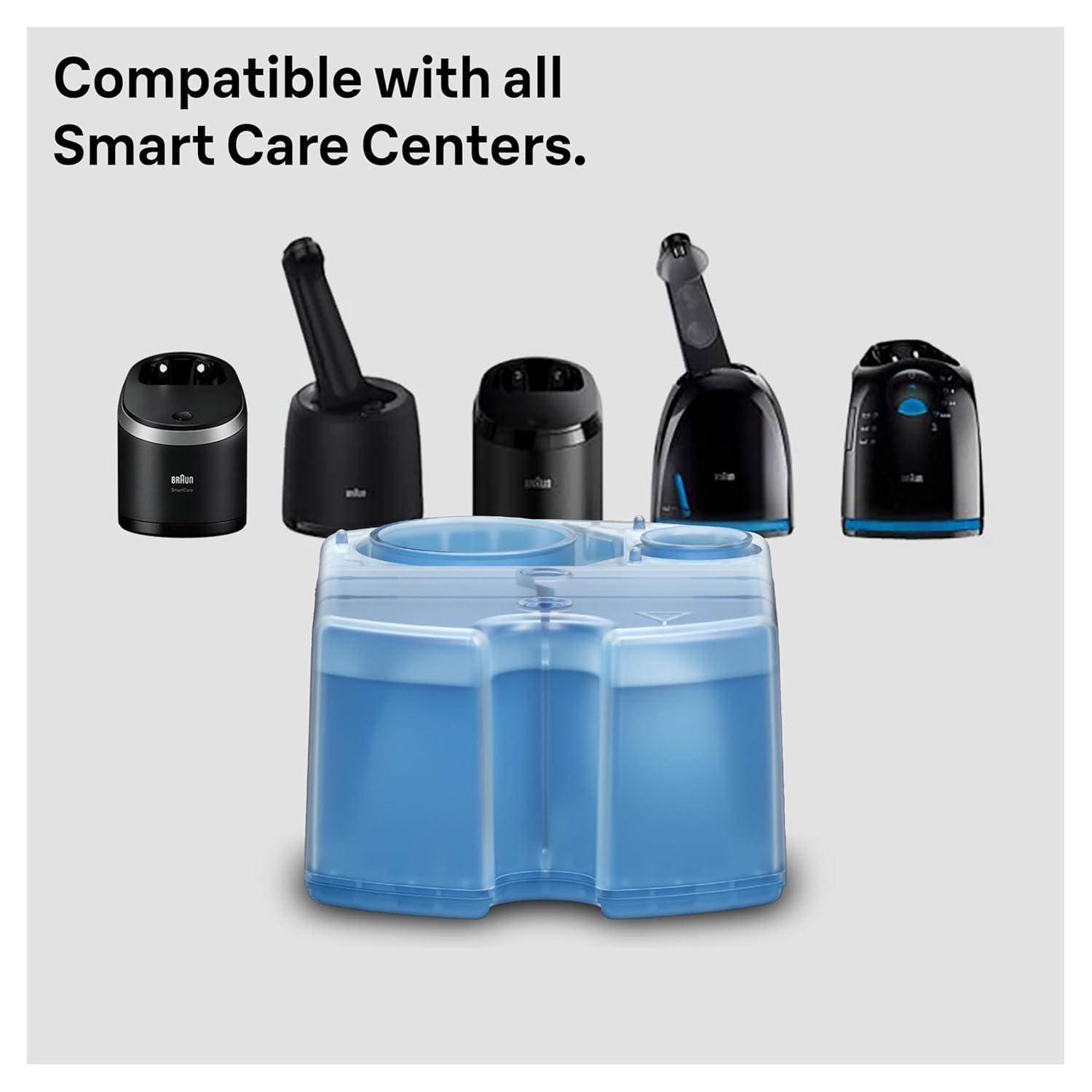 Braun Clean & Renew Refill Cartridges CCR, Replacement Shaver Cleaner Solution for Clean&Charge Cleaning System, Pack of 6