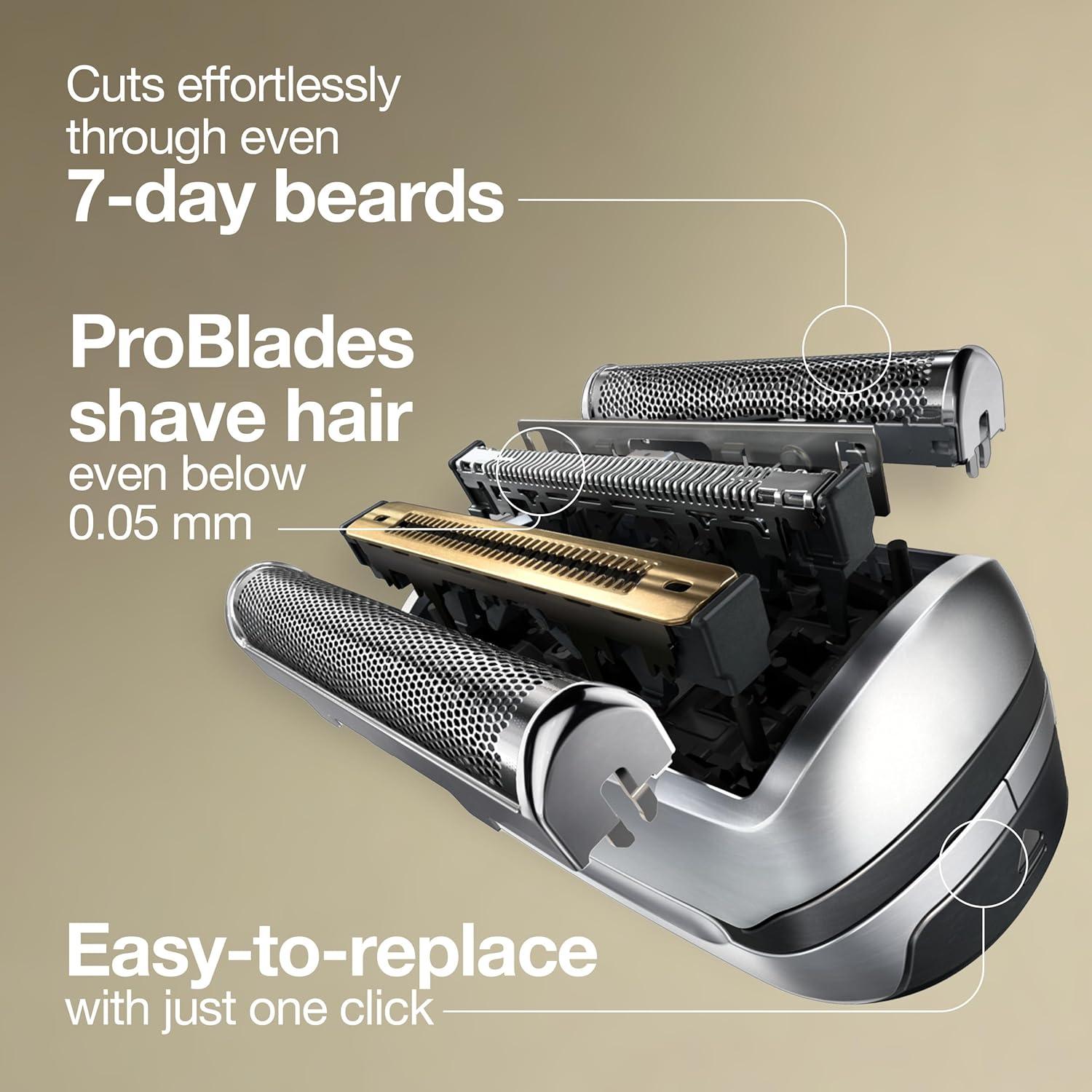 Series 9 Men’s Electric Shaver Head ORIGINAL Replacement Blade, Silver 94M(1 Count (Pack of 1))