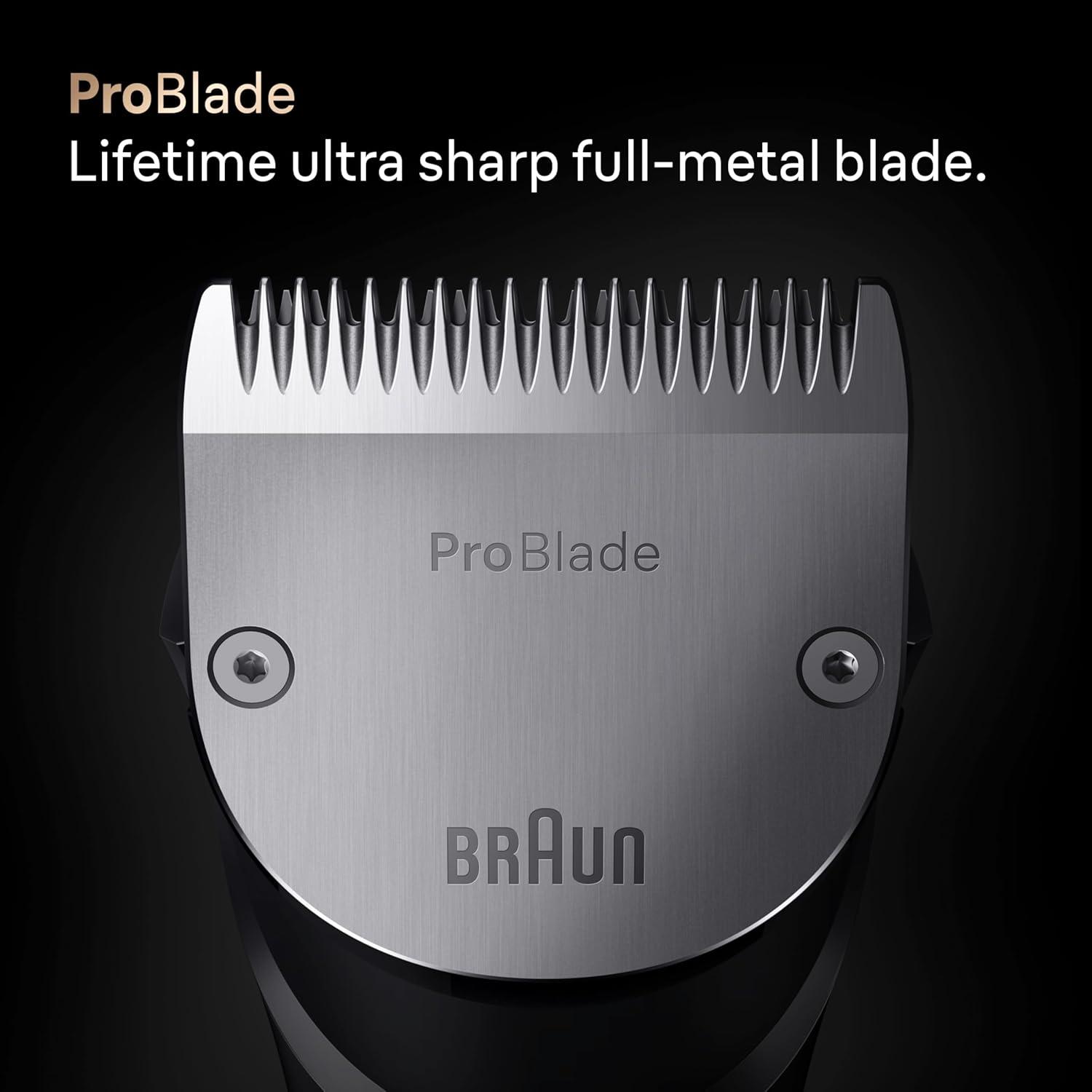 Braun Series 9 PRO All-in-One Beard & Body Grooming Kit for Men, Cordless Trimmer, Hair Clippers & Shaver for Face, Hair & Body with Gillette Labs Razor, AIO 9550(AIO9550)