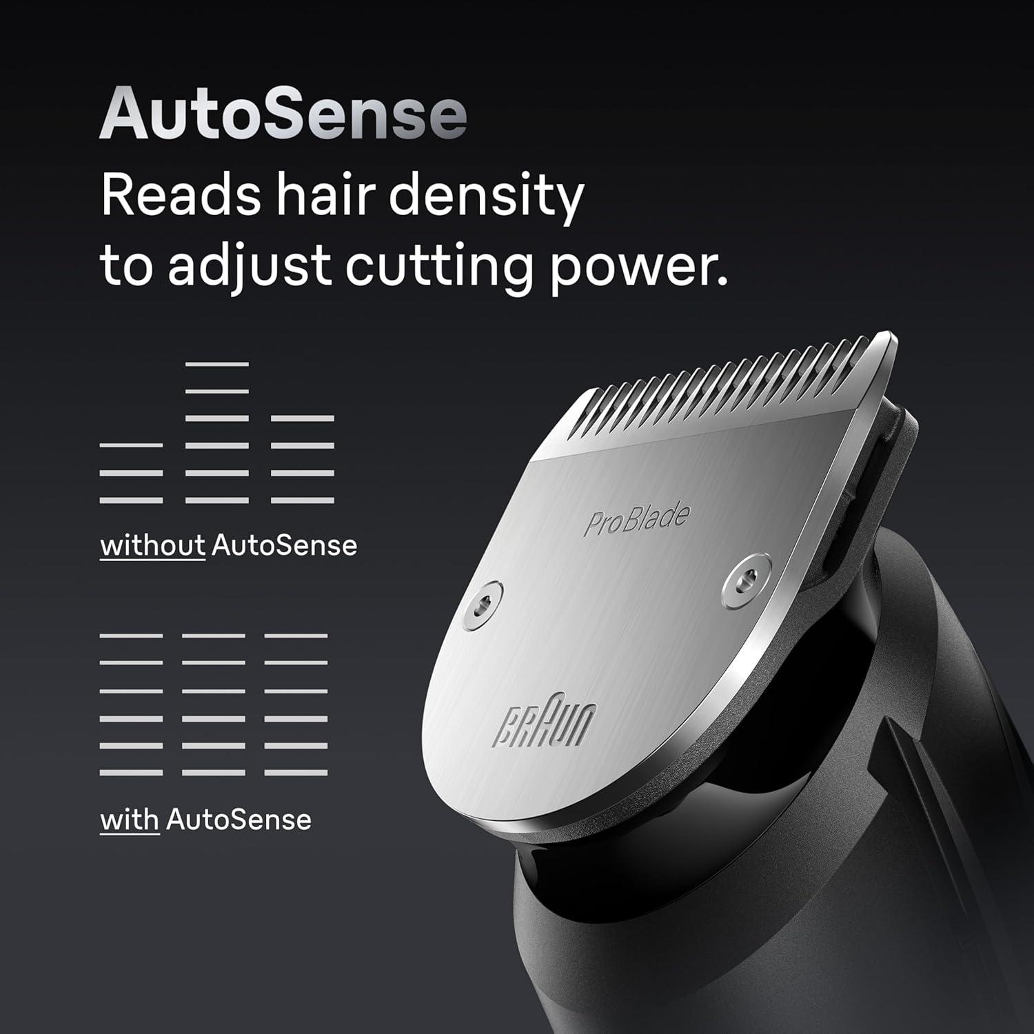 Braun All-in-One Men’s Shaving Kit Series 7 7420, 11-in-1 Beard, Face, Nose, Ear Trimmer, Hair Clippers, Body Groomer and Manscaping(Silver)