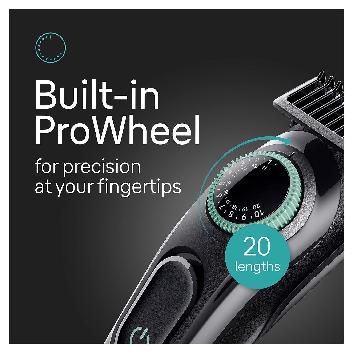 Braun All-in-One Style Kit Series 3 3470, 8-in-1 Trimmer for Men with BeardTrimmer, Ear & NoseTrimmer, Hair Clippers & More, Ultra-Sharp Blade, 40 Length Settings, Washable(Black)