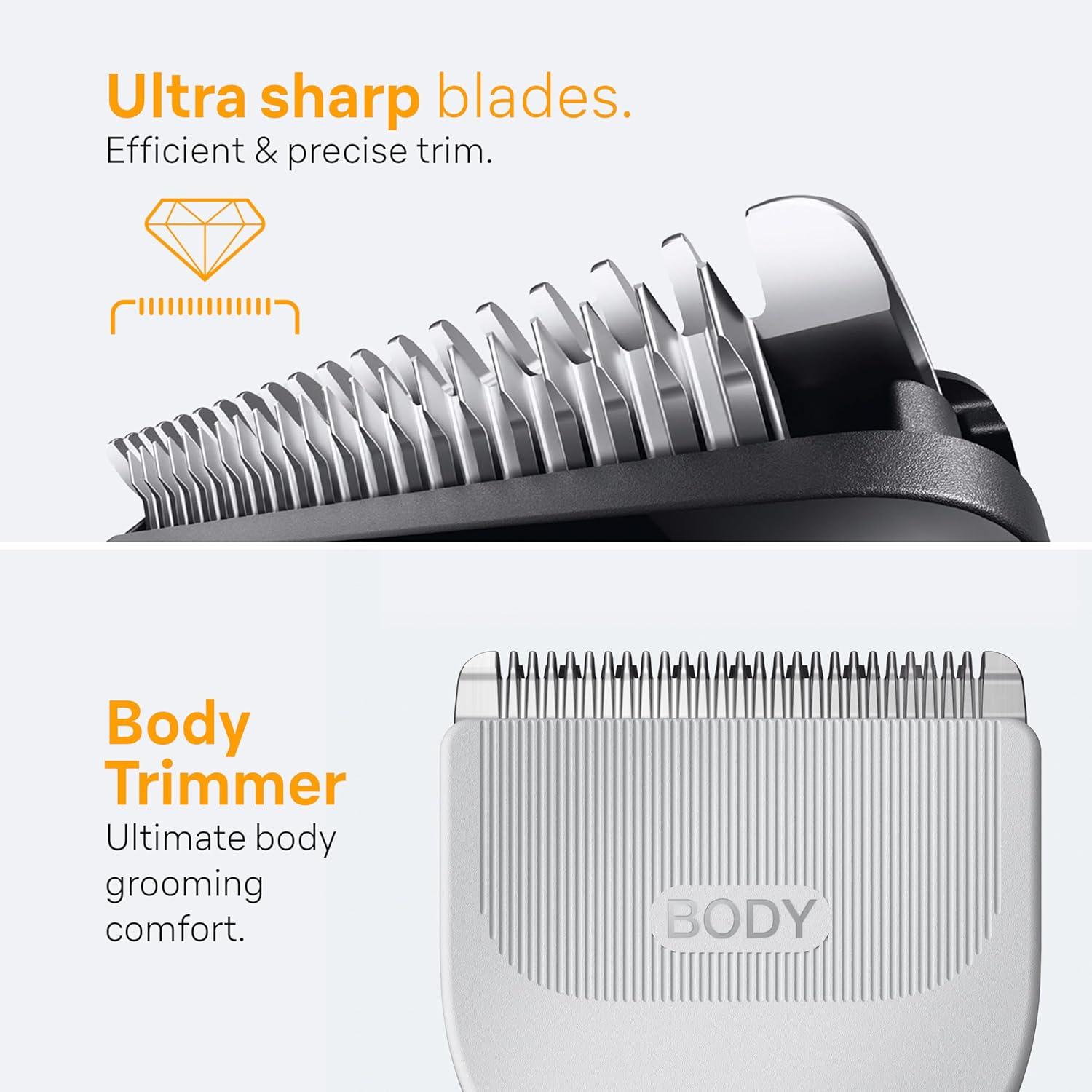 Braun All-in-One Style Kit Series 5 5471, 8-in-1 Trimmer for Men with Beard Trimmer, Body Trimmer for Manscaping, Hair Clippers & More, Ultra-Sharp Blade, 40 Length Settings, Waterproof(Black)